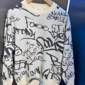 Never Give Up 圓領毛衣