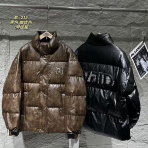 21# 黑色咖啡色羽絨服